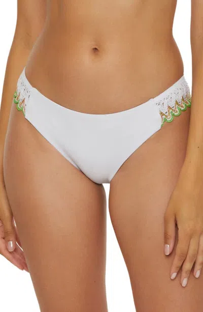Becca Delilah Bikini Bottoms In White