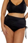 Becca Etc . Color Code Skirted Bikini Bottoms In Black