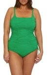 Becca Etc . Colorcode Shirred One-piece Swimsuit