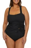 Becca Etc . Modern Edge Rib Tankini