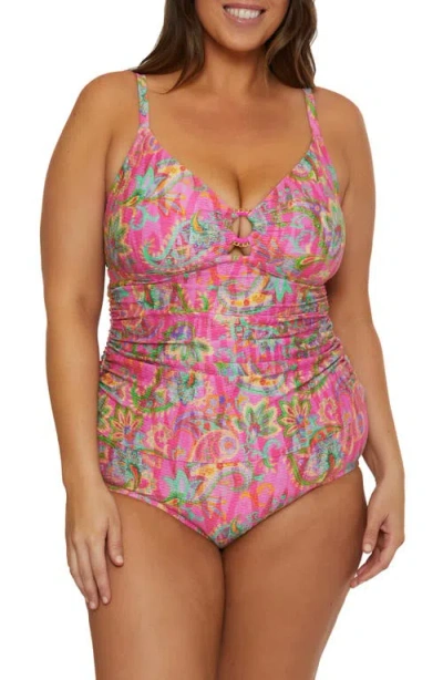 Becca Etc . Polynesia Tankini Top