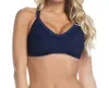 Becca F-cup (ddd-cup) Ladder Back Bralette Bikini Top In Prairie Rose Navy In Multi