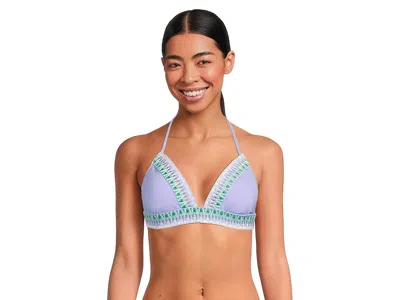 Becca Fiesta Avery Halter Top In Blue