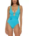 Becca Garden Of Eden Multifit One-piece Swimsuit In Blue