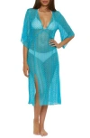 Becca Golden Mesh Cover-up Dress