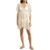 BECCA BECCA GOLDEN SHEER LACE COVER-UP TUNIC