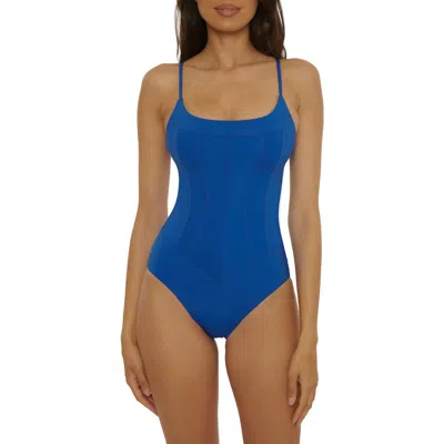 Becca Halter One-piece Swimsuit In Blue