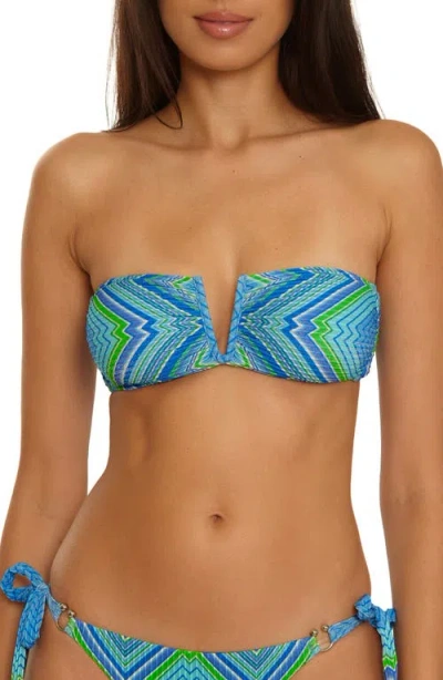 Becca High Neck Bikini Top In Multi