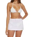 Becca It's A Wrap Mini Skirt In White In White