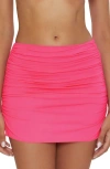 Becca It's A Wrap Shirred Cover-up Skirt In Pink Glo