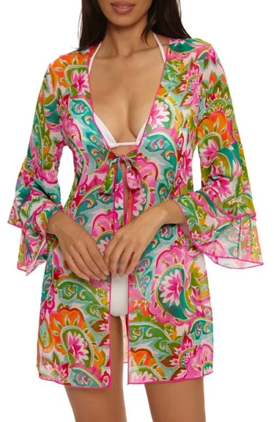 Becca La Vie Chiffon Cover-up Tunic In Multi