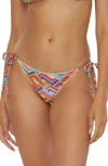 Becca Las Palmas Side Ties Bikini Bottoms In Multi
