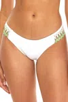 Becca Layla Crochet Hipster Bikini Bottoms In White In Multi