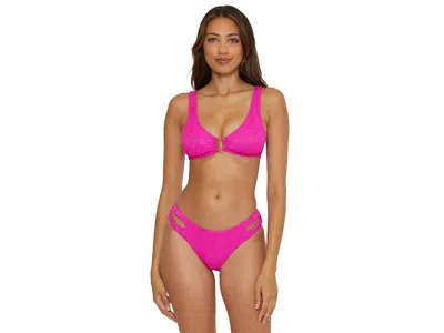 Becca Luminous Stephanie Scoop Neck Top In Pink