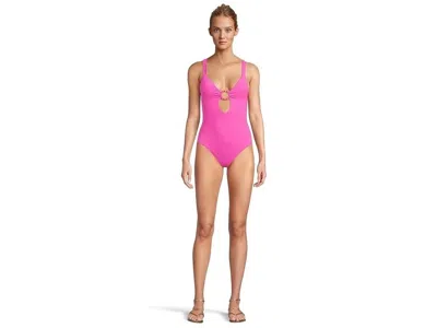 Becca Marble Canyon One-piece Women's Ariyah Ring Swimsuit Red187 In Multi