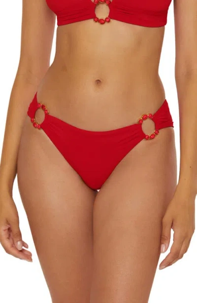 Becca Marble Canyon Ring Hipster Bikini Bottoms In Red