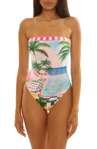 Becca Miami Beach One-piece Swimsuit In Multi