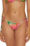 Becca Mirage Tie Side Bikini Bottoms In Multi