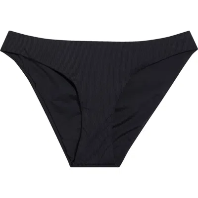 Becca Modern Edge Adela Hipster Bikini Bottoms In Black