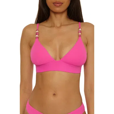 Becca Modern Edge Adela Hipster Bikini Bottoms In Pink