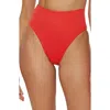 Becca Modern Edge High Waist Bikini Bottoms In Fire