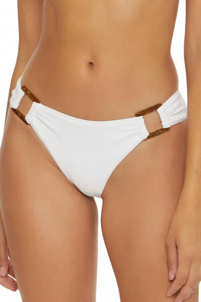 Becca Modern Edge Hipster Bikini Bottom In White