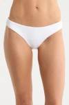 Becca Modern Edge Hipster Bikini Bottoms In White