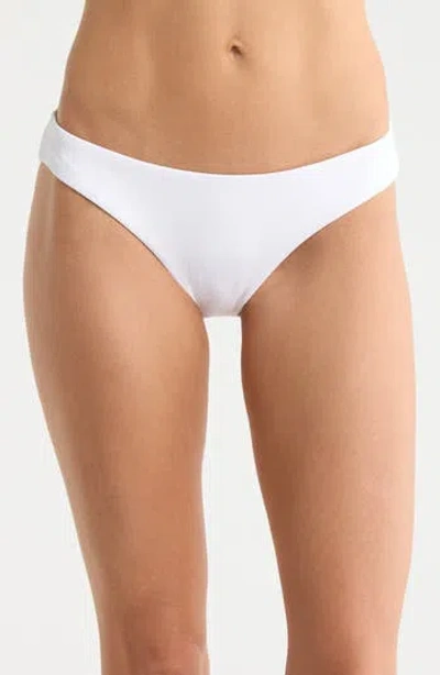 Becca Modern Edge Hipster Bikini Bottoms In White