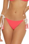 Becca Modern Edge Reversible Bikini Bottoms In Paprika