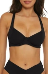 Becca Modern Edge Underwire Bikini In Black