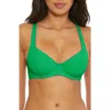 Becca Modern Edge Underwire Bikini In Green