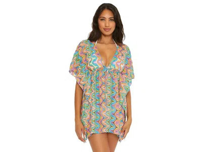 Becca Modwave Crochet Tunic Cover-up In Multi