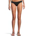 Becca Bikini Bottom Womens Black Modern Edge Rib American Fit Buu1270 In Black