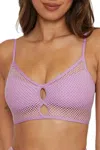 Becca Network Side Tie Hipster Bikini Bottom And Cami Bikini Top Set In Malve