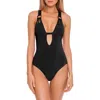 Becca O-ring One-piece Swimsuit In Black