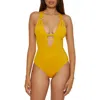 Becca O-ring One-piece Swimsuit In Sunflower