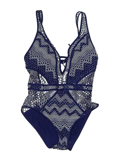 Pre-owned Becca One Piece Swimsuit In Blue