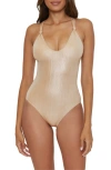 BECCA ORIGAMI KNOT ONE-PIECE SWIMSUIT