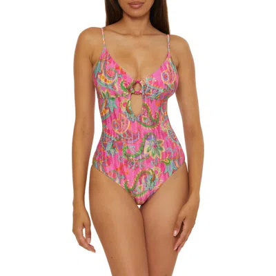 Becca Polynesia One-piece Swimsuit In Pink Multi