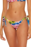 Becca Positano Reversible Tie Side Bikini Bottoms In Multi