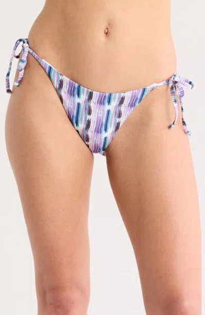 Becca Print Tie Side Bikini Bottoms In Reflection