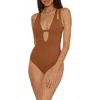 Becca Prism Cutout One-piece Swimsuit In Bronze