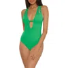 Becca Prism Cutout One-piece Swimsuit In Verde