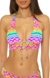 Becca Rio Halter Bikini Top In Multi