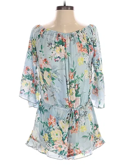 Pre-owned Becca Romper In Blue