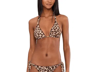 Becca Safari Leopard Cheryl Reversible Triangle Top In Animal Print