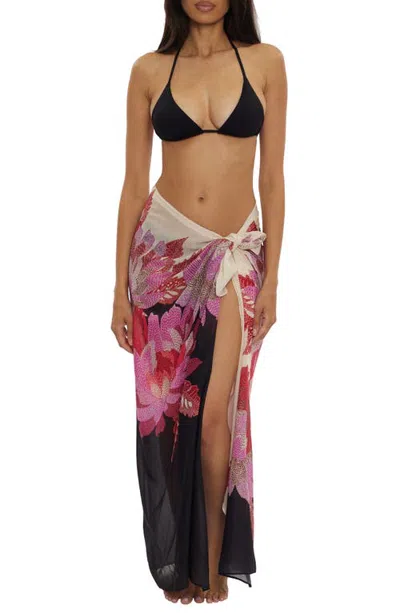 Becca Sarong Swim Cover-up In Black