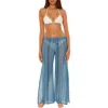 Becca Seaside Stripe Cover-up Pants In Blue