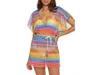 Becca Shoreline Chiffon Tunic In Multi
