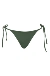 Becca Side Tie Bikini Bottoms In Green